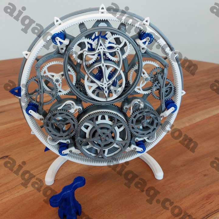 陀飞轮擒纵机械钟-STL下载网_3D打印模型网_3D打印机_3D模型库