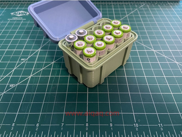 漂亮的5号电池盒-STL下载网_3D打印模型网_3D打印机_3D模型库