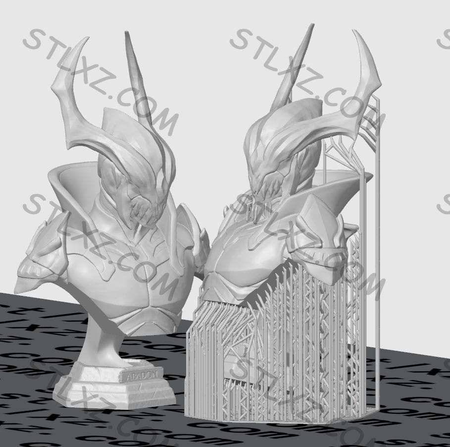 亚巴顿 胸像-STL下载网_3D打印模型网_3D打印机_3D模型库