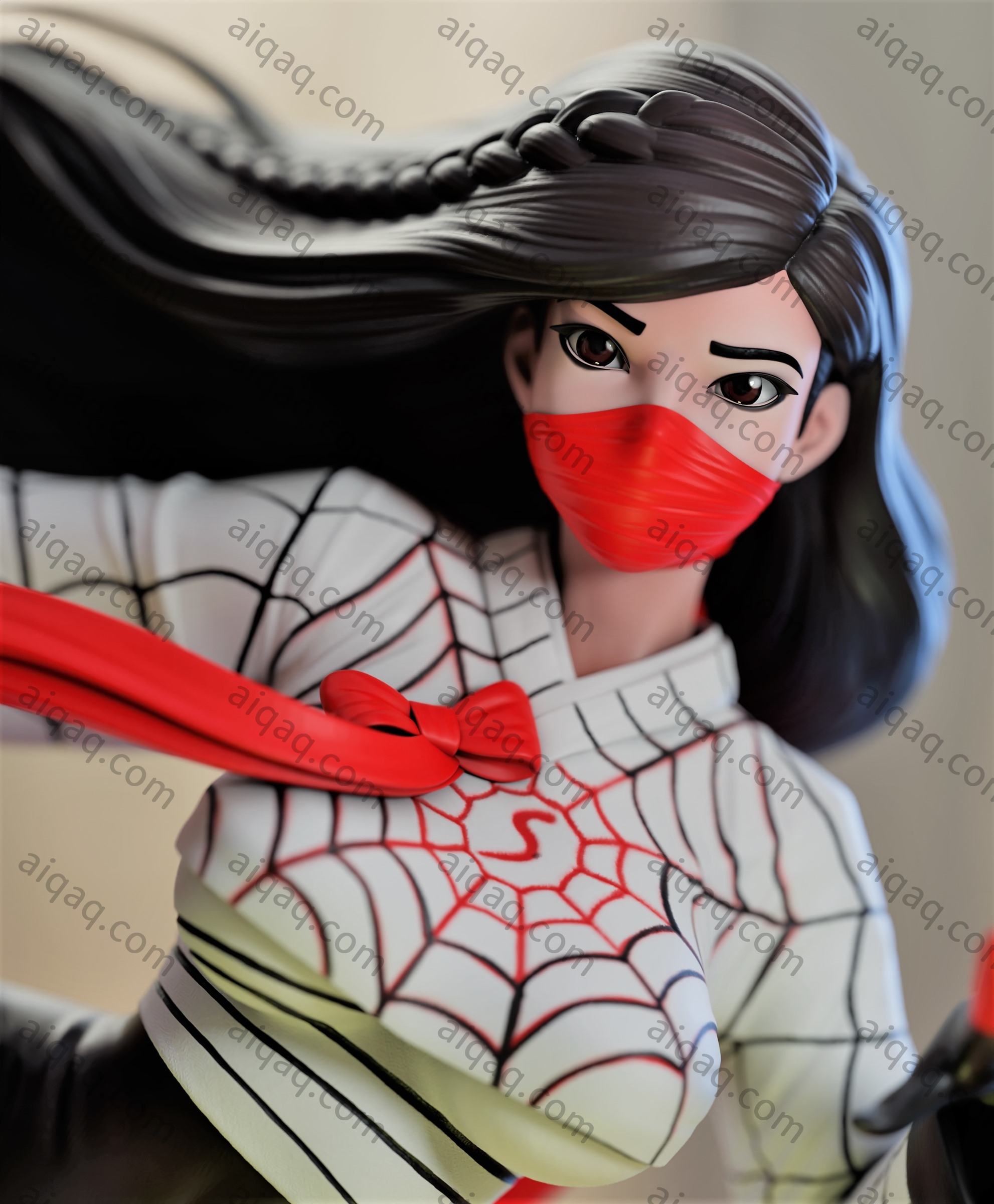 蜘蛛女孩 蜘蛛侠-STL下载网_3D打印模型网_3D打印机_3D模型库