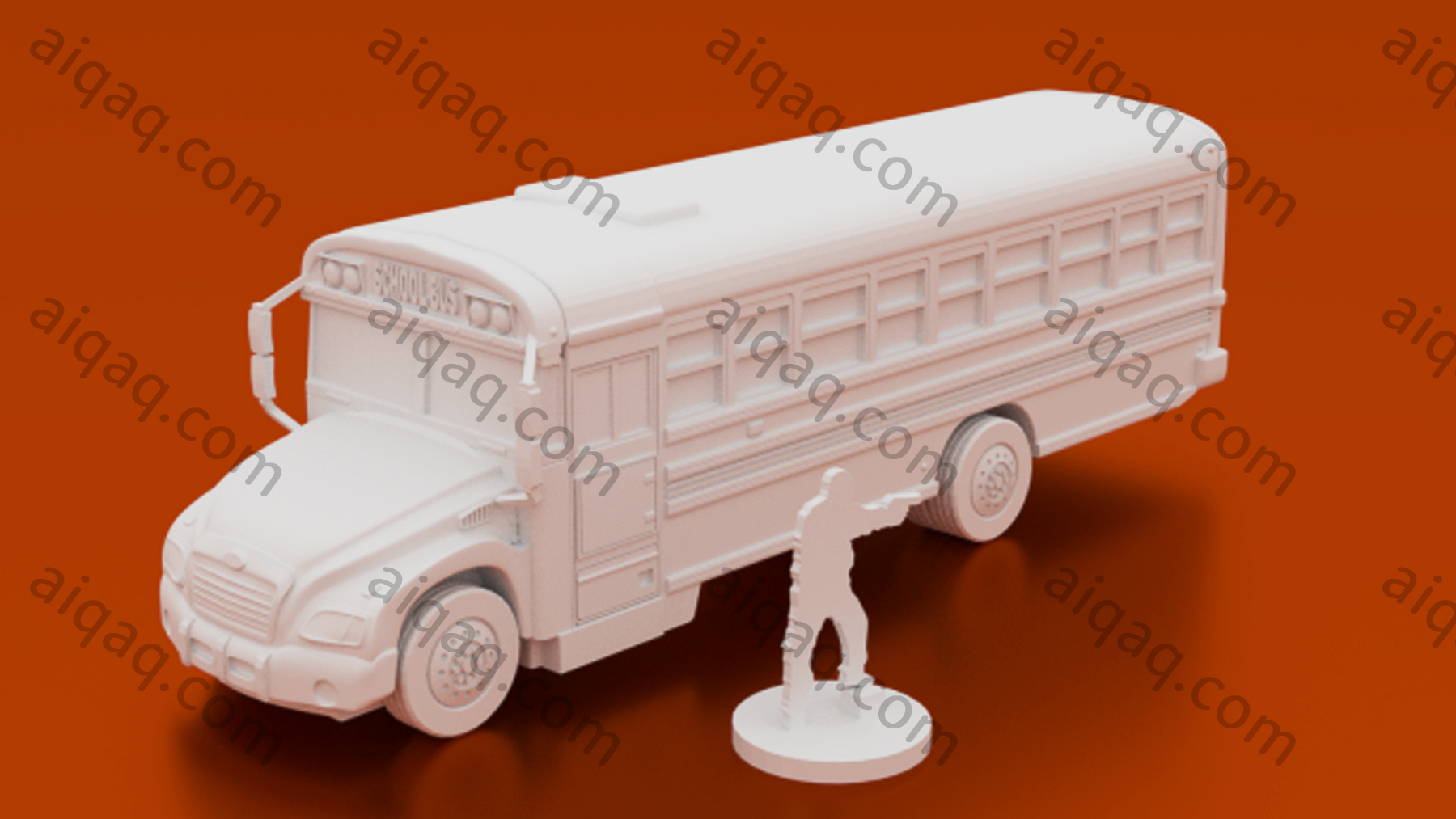 城市校车-STL下载网_3D打印模型网_3D打印机_3D模型库