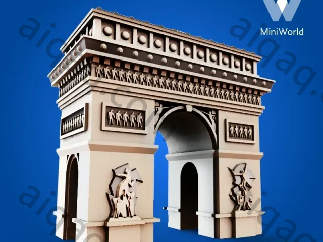 凯旋门 – 巴黎 ， 法国-STL下载网_3D打印模型网_3D打印机_3D模型库