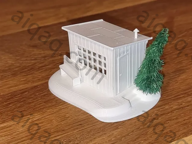 铁路轨道旁避难所 1：87-STL下载网_3D打印模型网_3D打印机_3D模型库