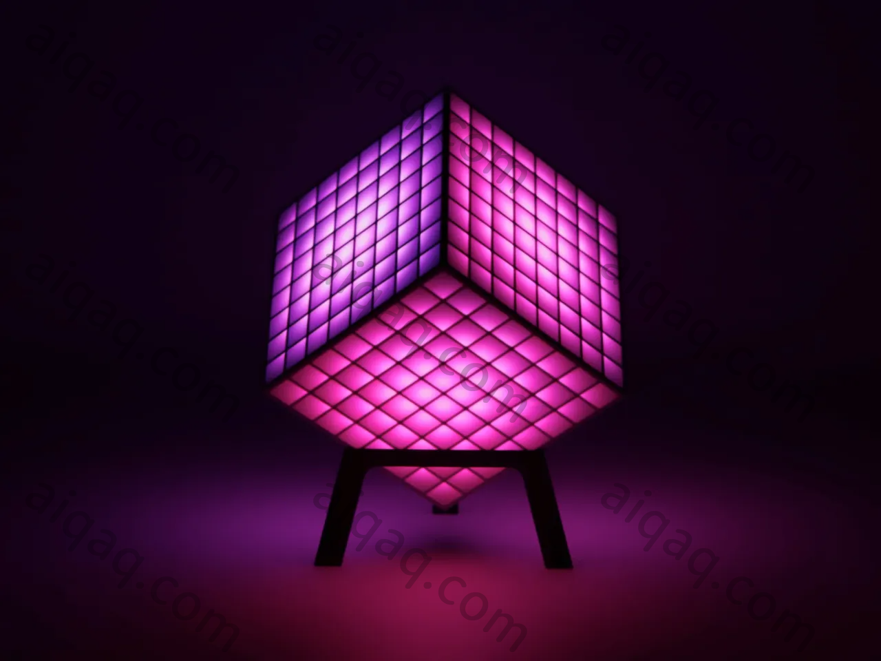 立方体发光二极管 – LED 立方体 – 8×8 矩阵 （384 个 LED）-STL下载网_3D打印模型网_3D打印机_3D模型库