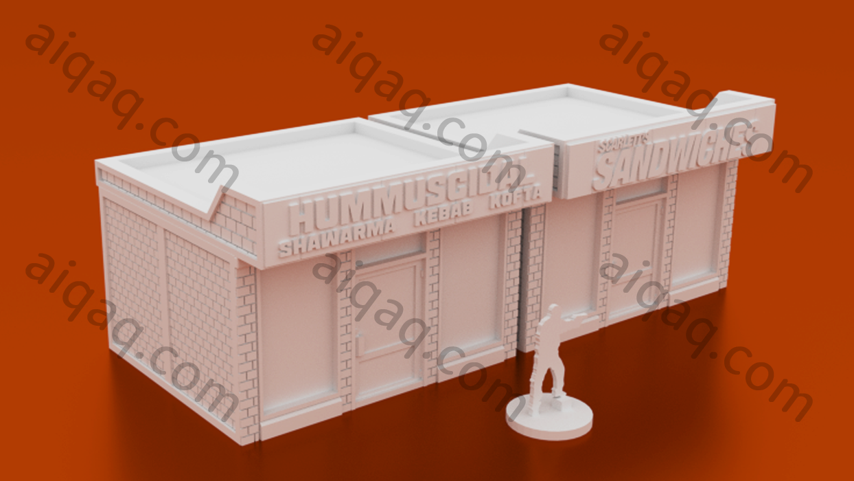城市三明治店-STL下载网_3D打印模型网_3D打印机_3D模型库