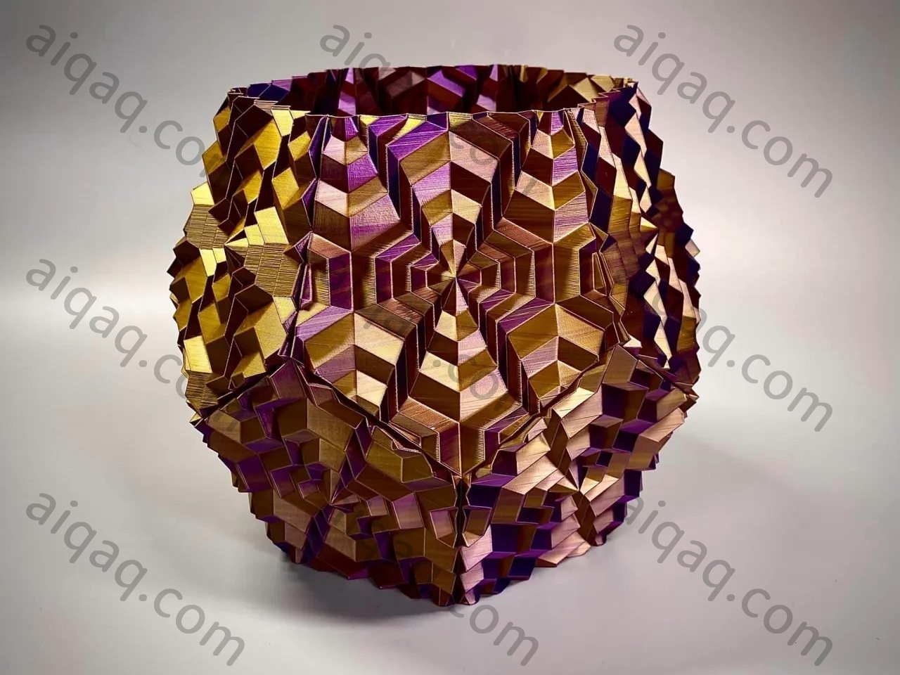 十二碳波纹花瓶-STL下载网_3D打印模型网_3D打印机_3D模型库