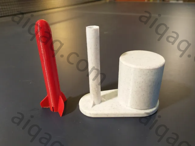 按压启动火箭玩具-STL下载网_3D打印模型网_3D打印机_3D模型库