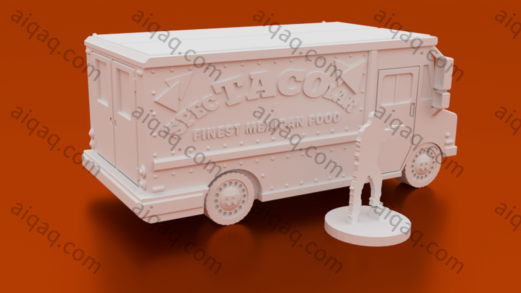 城市炸玉米饼卡车-STL下载网_3D打印模型网_3D打印机_3D模型库