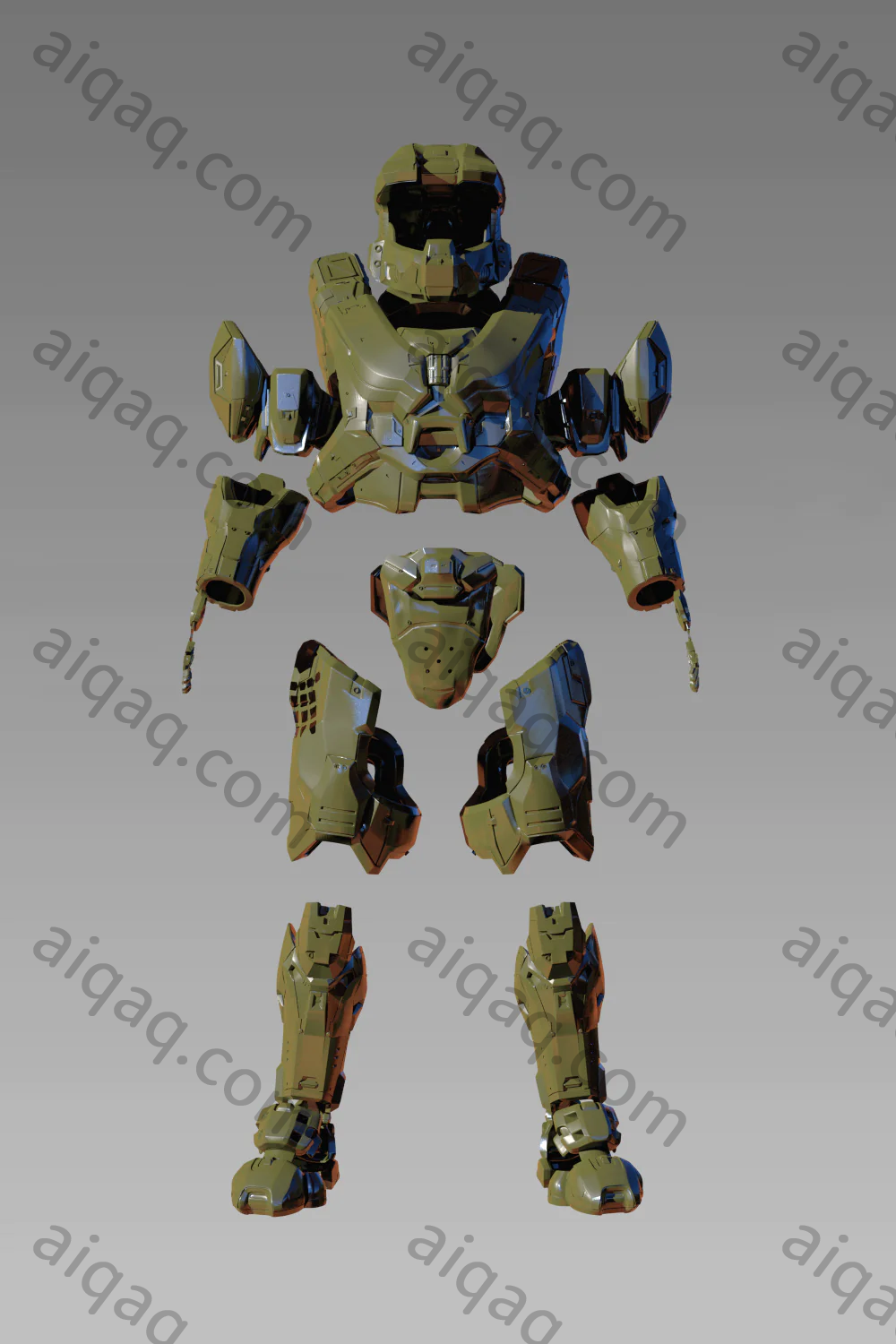 光环 士官长守护者MK6 盔甲-STL下载网_3D打印模型网_3D打印机_3D模型库