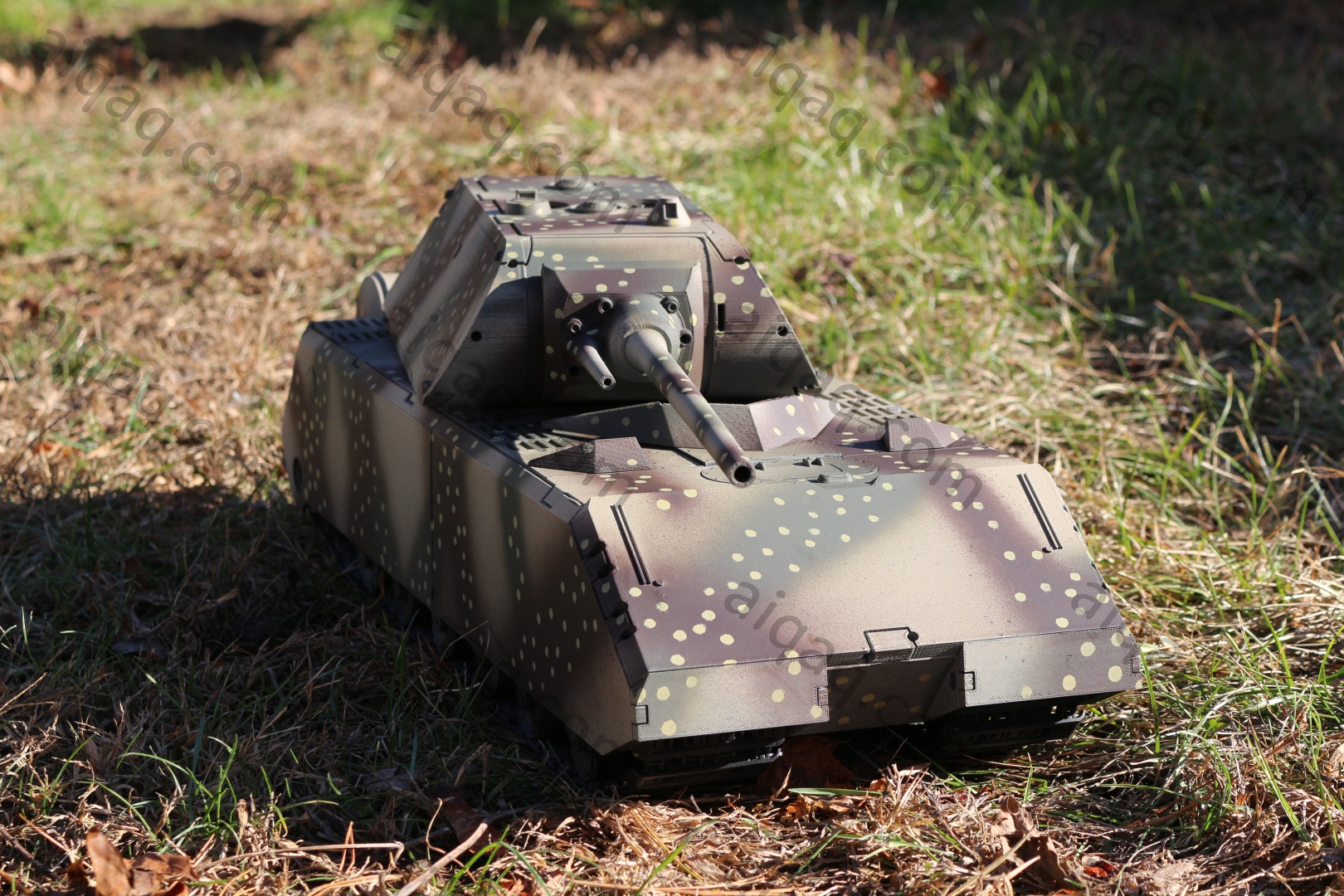 1/16 鼠式坦克底盘+炮塔-STL下载网_3D打印模型网_3D打印机_3D模型库