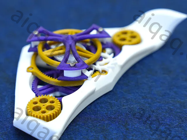 三角翼飞机陀飞轮-STL下载网_3D打印模型网_3D打印机_3D模型库