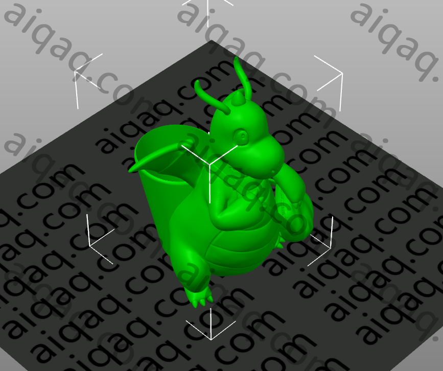 宝可梦快龙笔筒-STL下载网_3D打印模型网_3D打印机_3D模型库