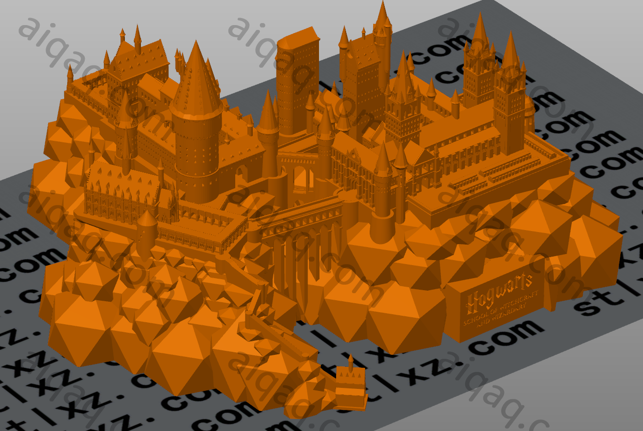 霍格沃茨城堡-STL下载网_3D打印模型网_3D打印机_3D模型库