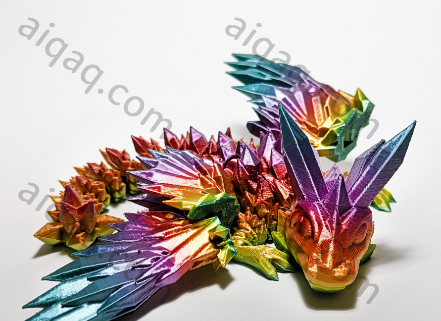 水晶翼龙 一体打印可活动-STL下载网_3D打印模型网_3D打印机_3D模型库