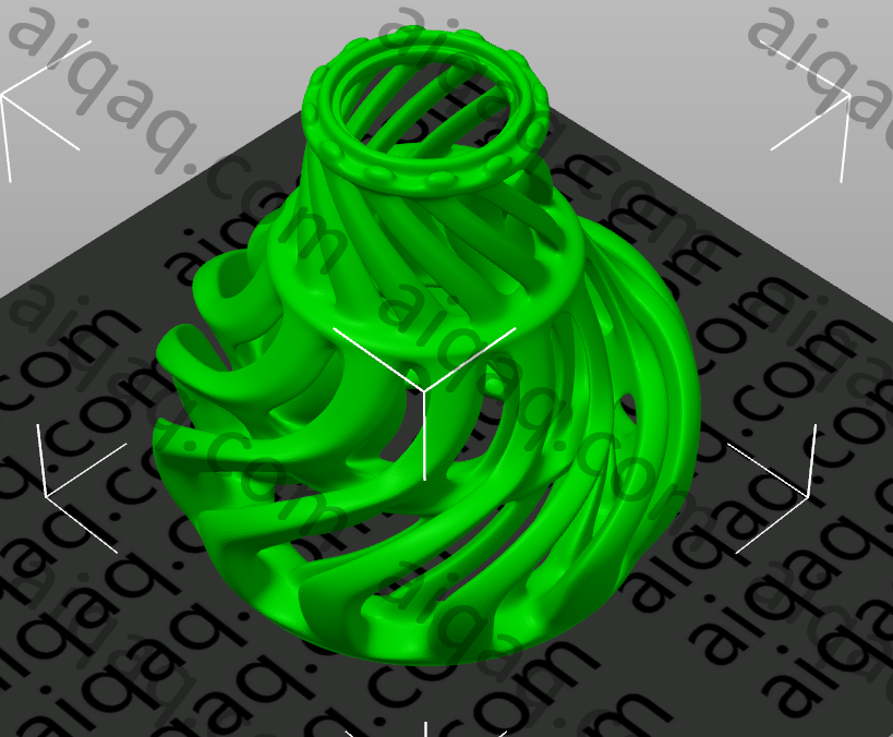 涡环花瓶-STL下载网_3D打印模型网_3D打印机_3D模型库