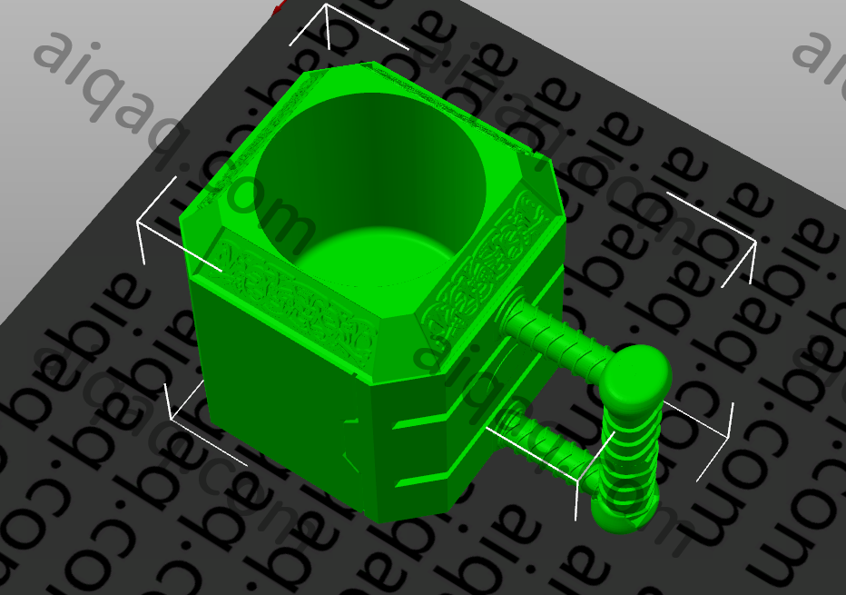 杯套  雷神之锤-STL下载网_3D打印模型网_3D打印机_3D模型库