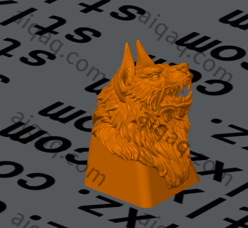 狼人键帽-STL下载网_3D打印模型网_3D打印机_3D模型库