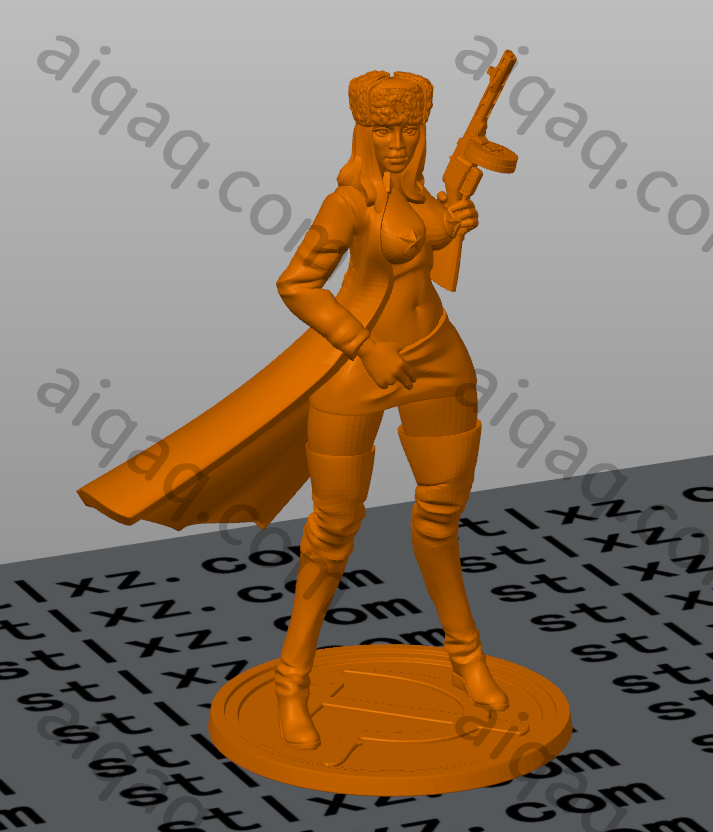 苏联女兵人形-STL下载网_3D打印模型网_3D打印机_3D模型库
