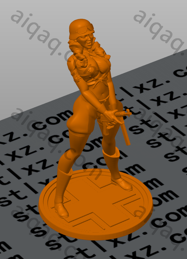 德国女兵人形-STL下载网_3D打印模型网_3D打印机_3D模型库