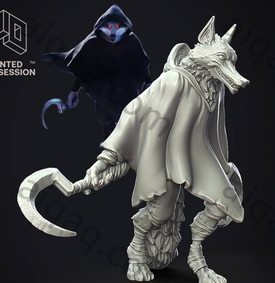 狼死神：穿靴子的猫-STL下载网_3D打印模型网_3D打印机_3D模型库