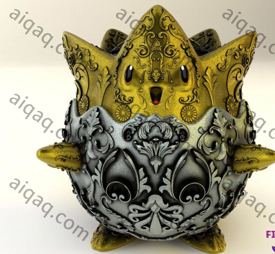 宝可梦 剑盾波克比  艺术雕花版-STL下载网_3D打印模型网_3D打印机_3D模型库