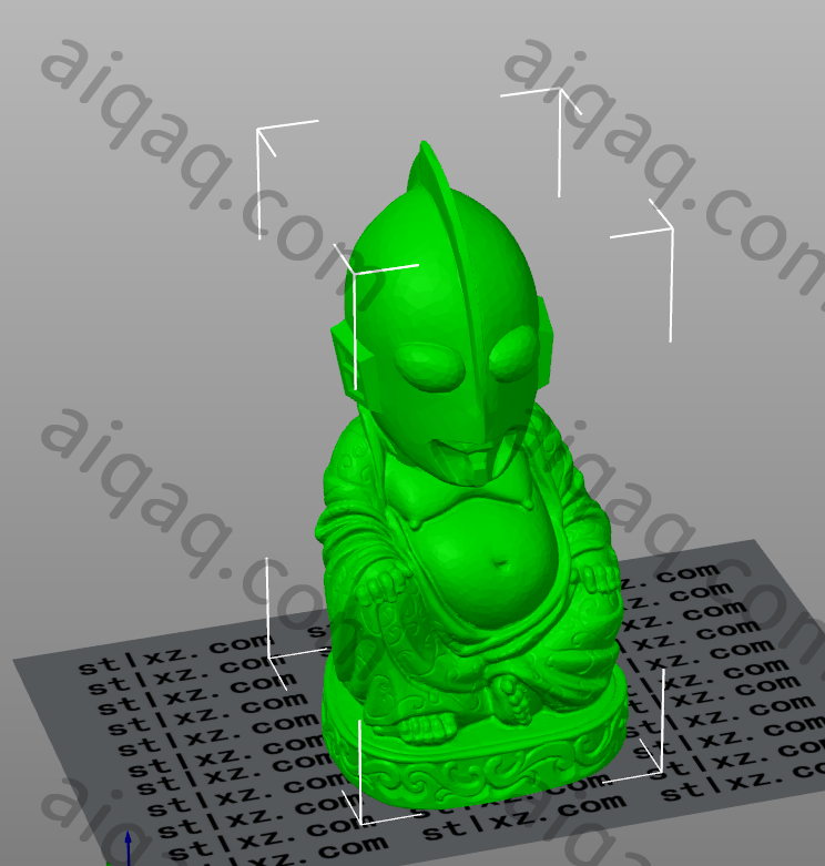 奥特曼佛-STL下载网_3D打印模型网_3D打印机_3D模型库