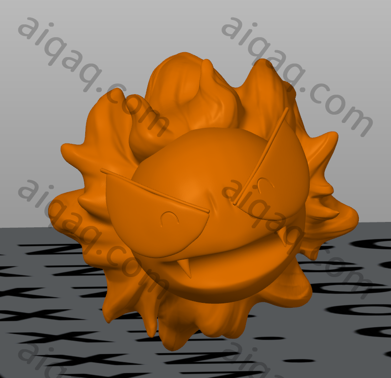 鬼斯 笑 神奇宝贝  宝可梦-STL下载网_3D打印模型网_3D打印机_3D模型库