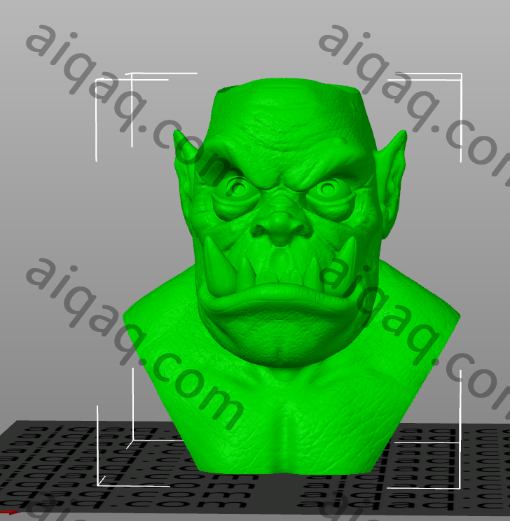兽人笔筒-STL下载网_3D打印模型网_3D打印机_3D模型库