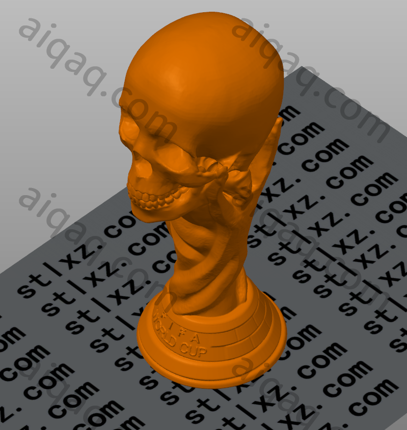 大力神杯骷髅版 世界杯-STL下载网_3D打印模型网_3D打印机_3D模型库