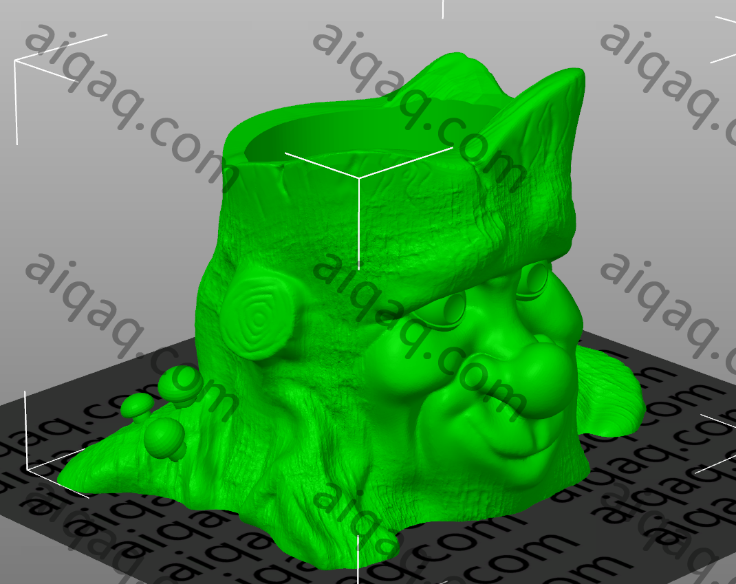 树状笔筒-STL下载网_3D打印模型网_3D打印机_3D模型库