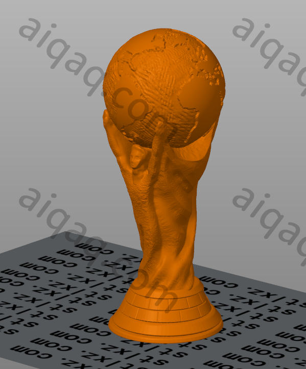 大力神杯-免支撑  世界杯-STL下载网_3D打印模型网_3D打印机_3D模型库