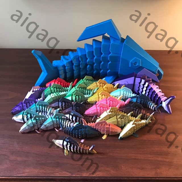 铰接式  鱼-STL下载网_3D打印模型网_3D打印机_3D模型库