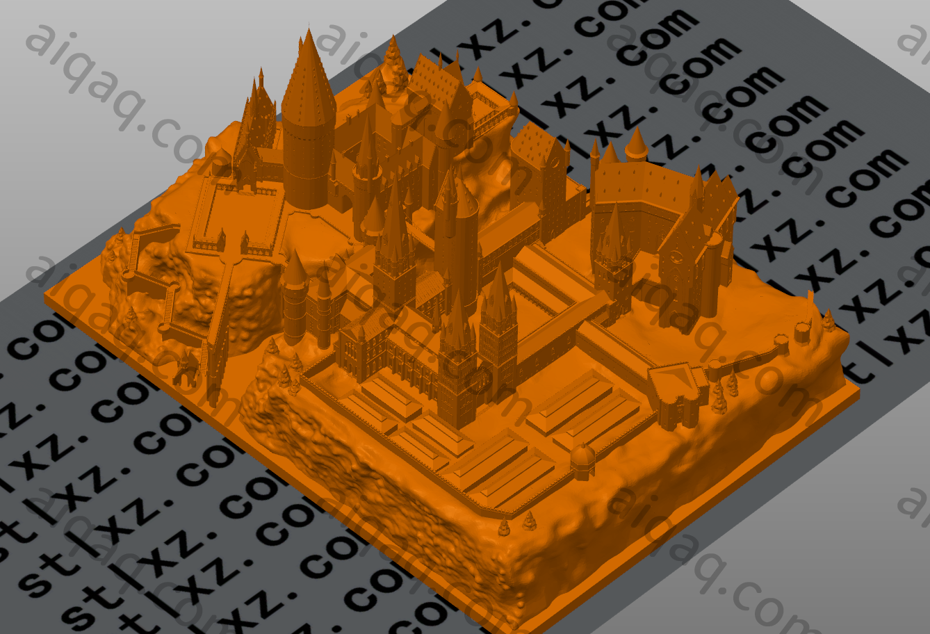 霍格沃兹-STL下载网_3D打印模型网_3D打印机_3D模型库