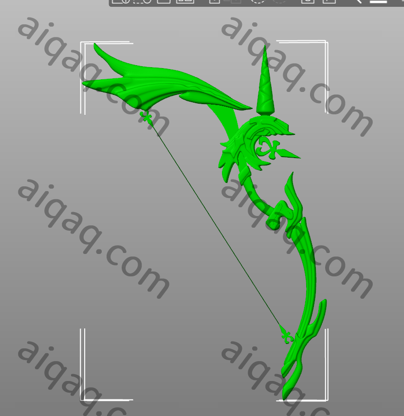 原神 阿莫斯之弓-STL下载网_3D打印模型网_3D打印机_3D模型库