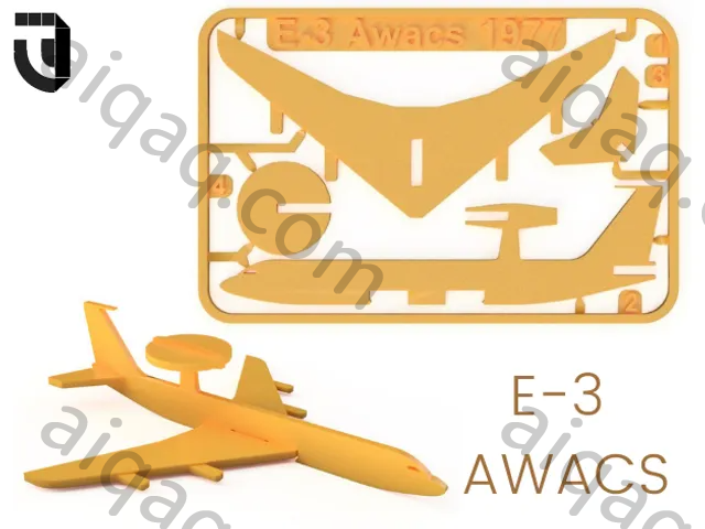E3预警机套件卡著名飞机-STL下载网_3D打印模型网_3D打印机_3D模型库