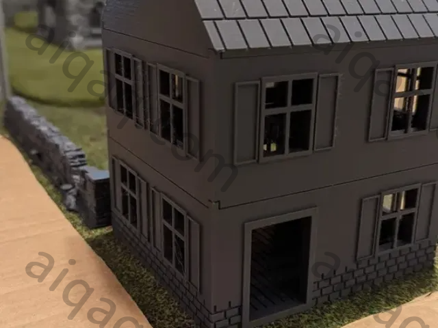 用于 28 毫米桌面游戏的小型房屋-STL下载网_3D打印模型网_3D打印机_3D模型库