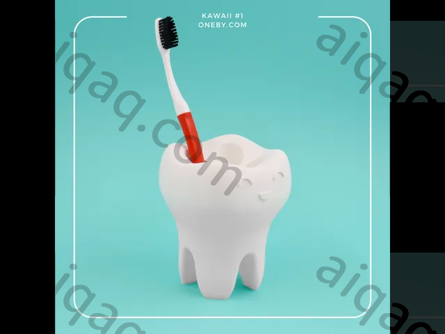 卡哇伊牙刷架 牙齿-STL下载网_3D打印模型网_3D打印机_3D模型库