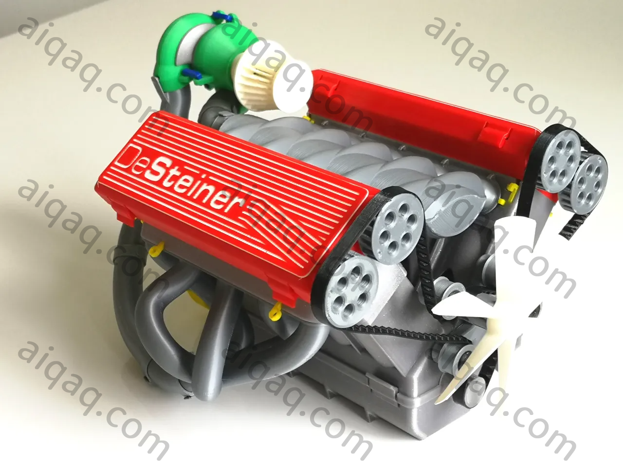 V10发动机涡轮增压工作皮带驱动型号（打印机优化）-STL下载网_3D打印模型网_3D打印机_3D模型库