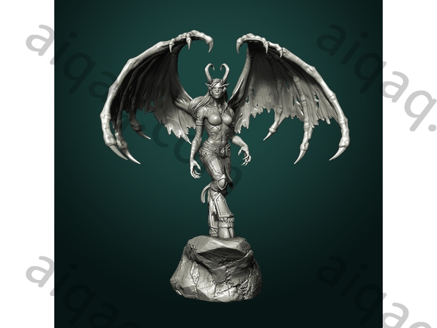 女恶魔猎手  魔兽世界-STL下载网_3D打印模型网_3D打印机_3D模型库