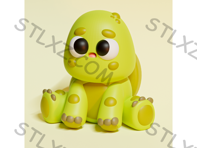 绿色乌龟-STL下载网_3D打印模型网_3D打印机_3D模型库