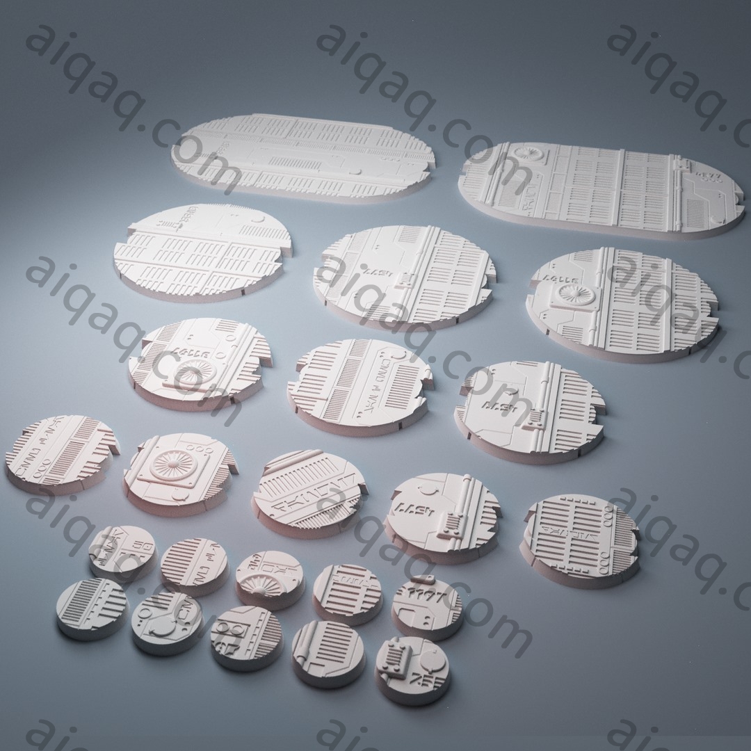 城市军团指挥微缩模型底座-STL下载网_3D打印模型网_3D打印机_3D模型库