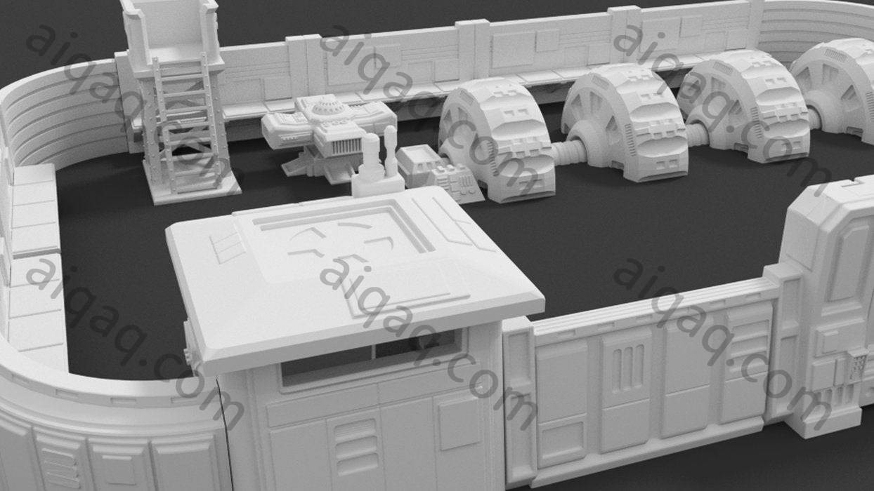 城市银河战争地形超级捆绑包-STL下载网_3D打印模型网_3D打印机_3D模型库