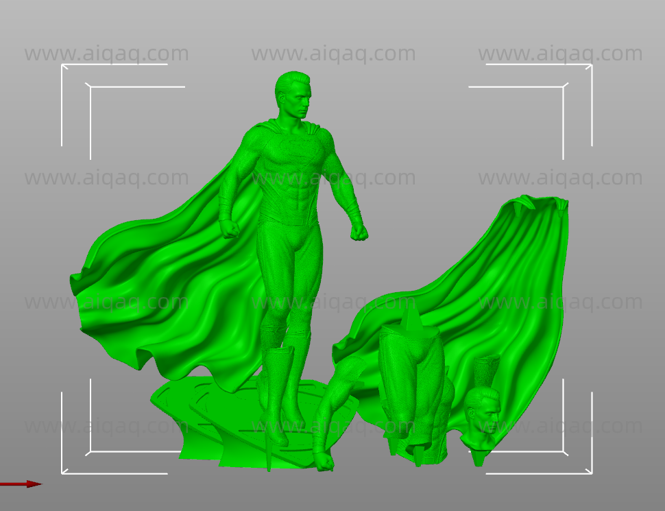 DC超人 全身雕像-STL下载网_3D打印模型网_3D打印机_3D模型库